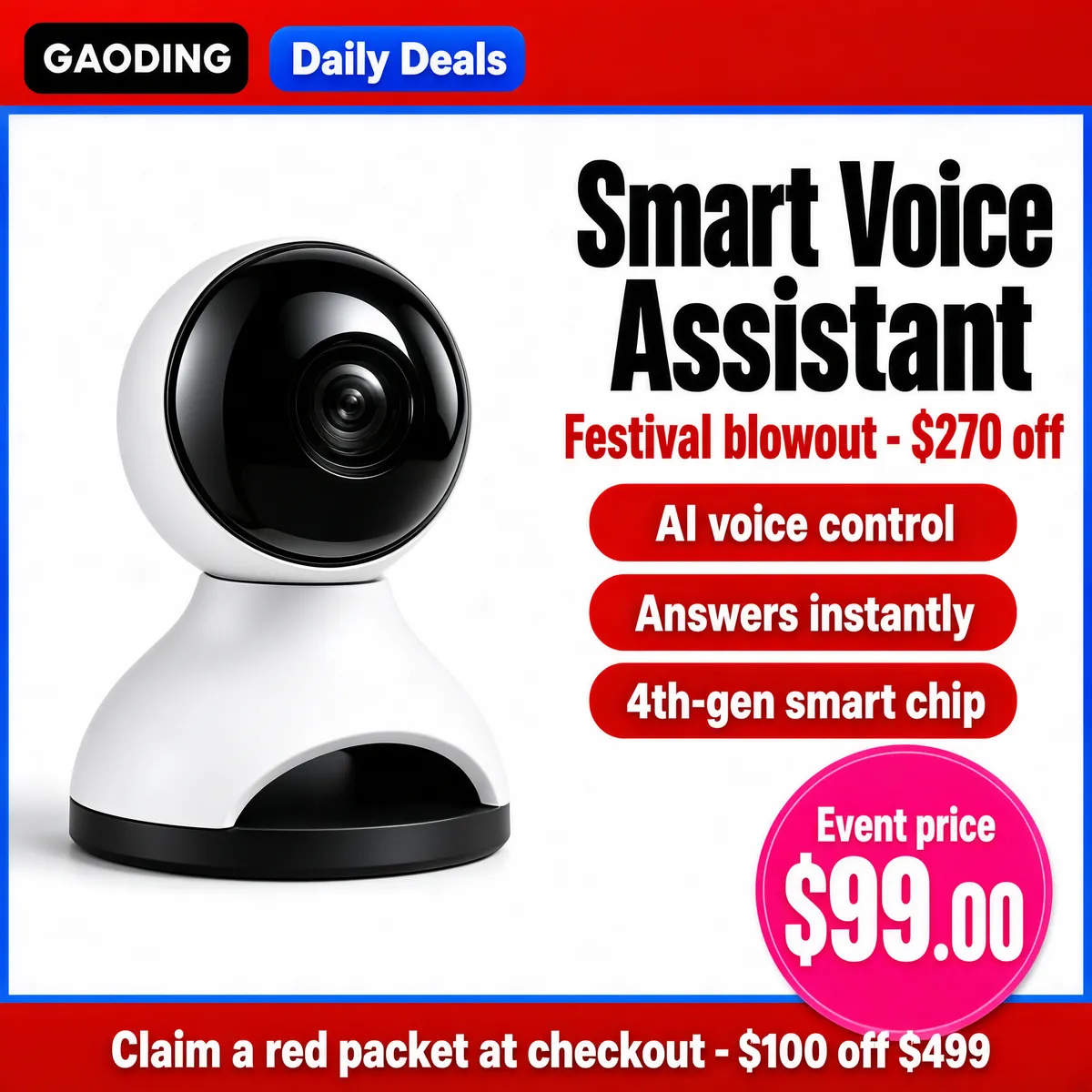GAODING Smart Camera Daily Deal