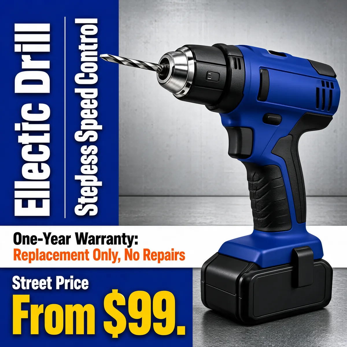 Industrial Electric Drill Promo