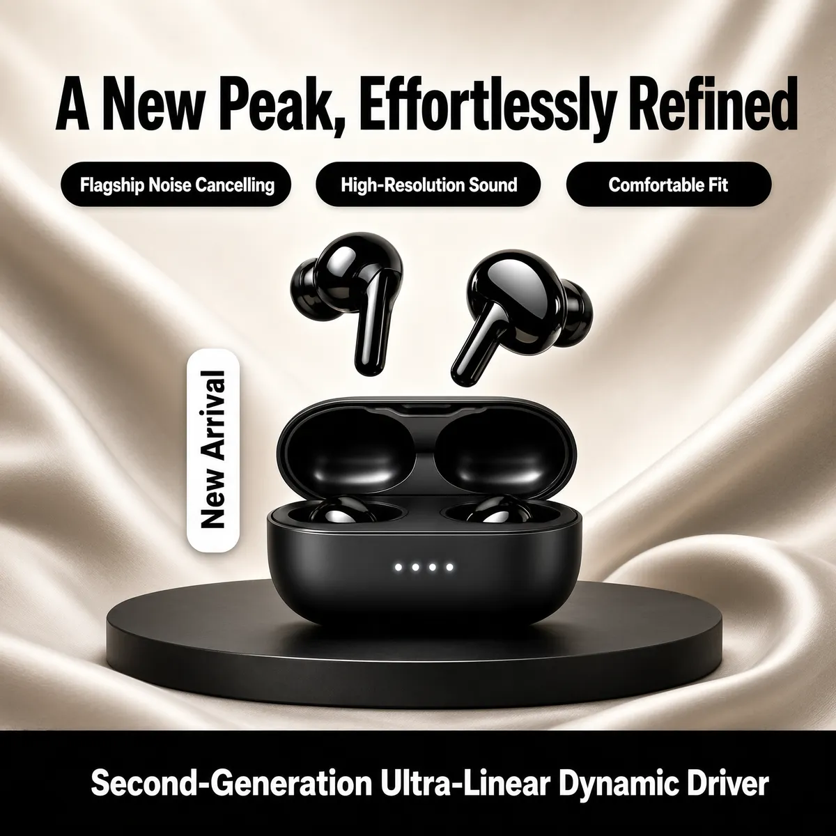 Premium Wireless Earbuds Product Showcase