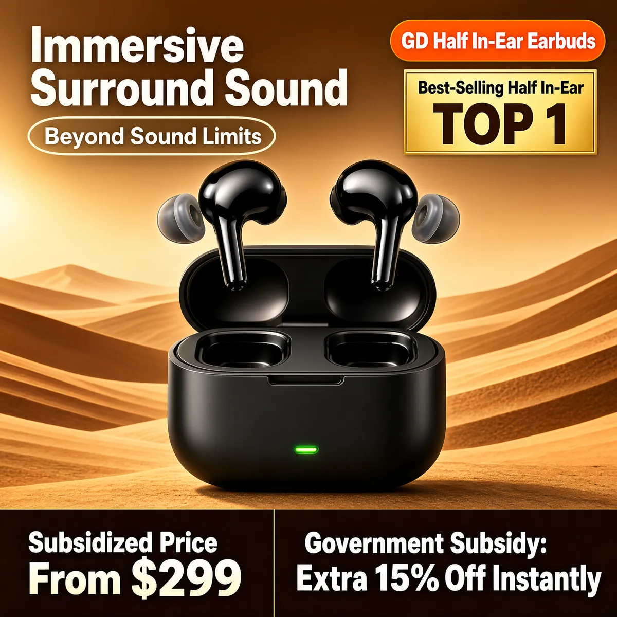 Immersive Surround Sound Earbuds