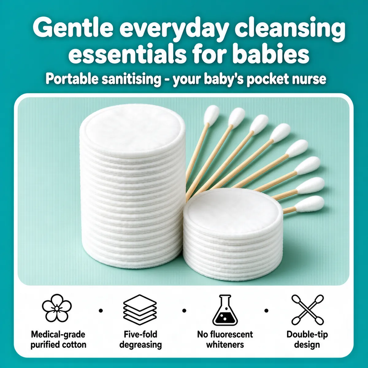 Baby Cotton Cleansing Essentials Product Shot