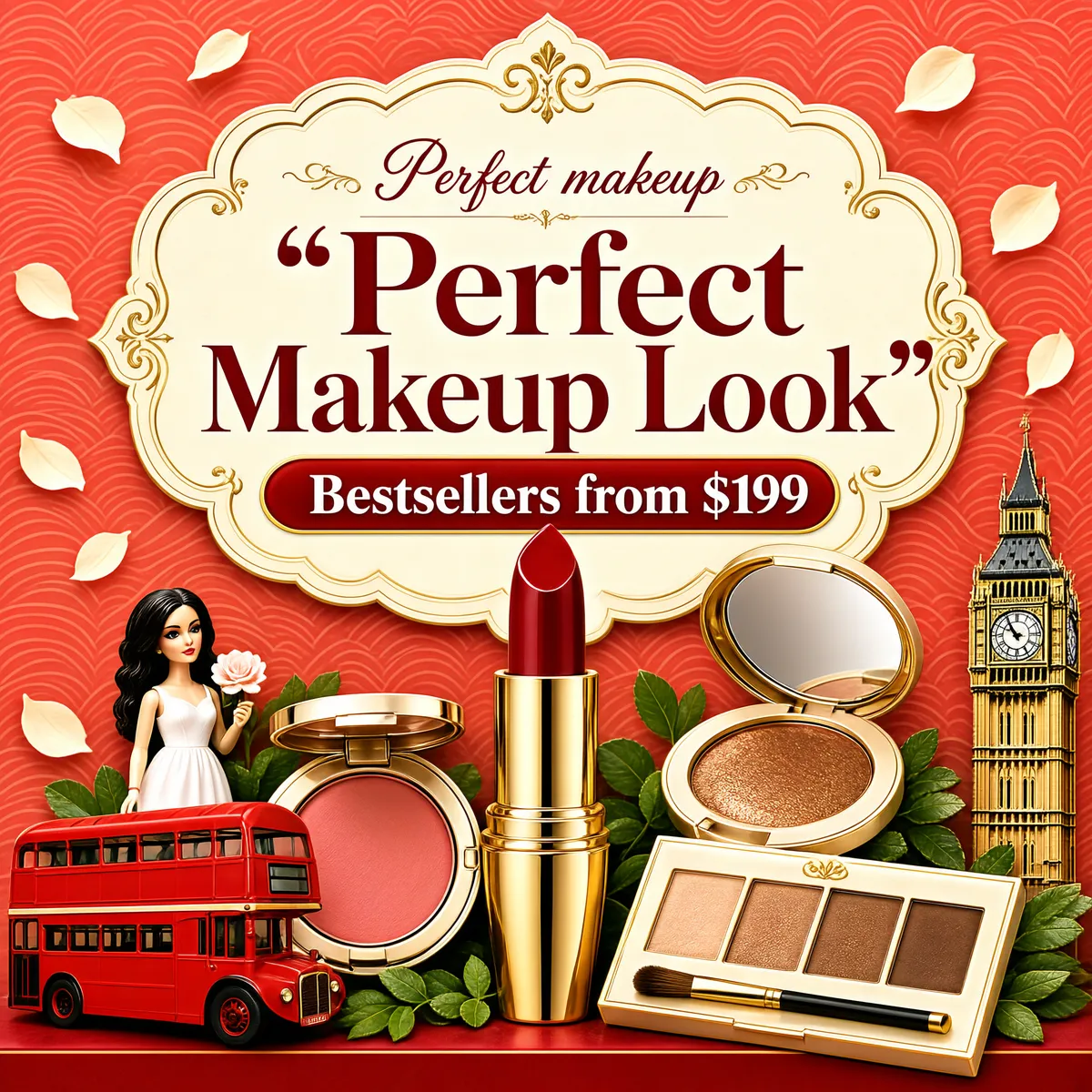 Romantic Beauty Sale Cosmetics Campaign