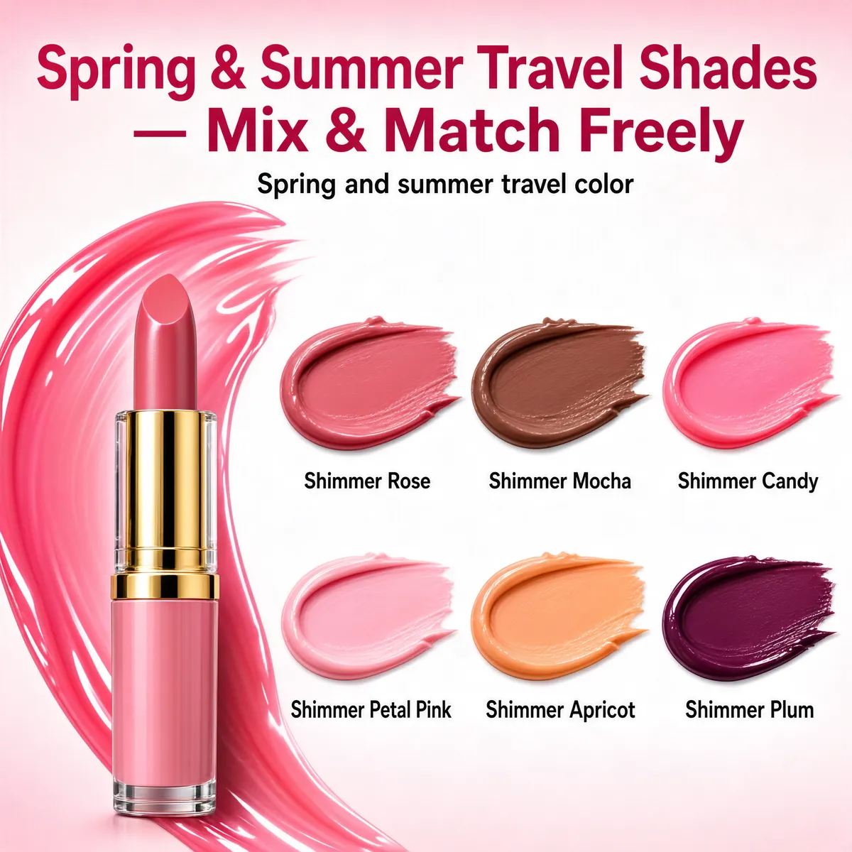 Spring Summer Lipstick Shade Chart
