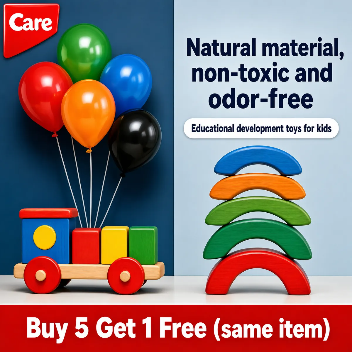 Natural Wooden Educational Toys for Kids