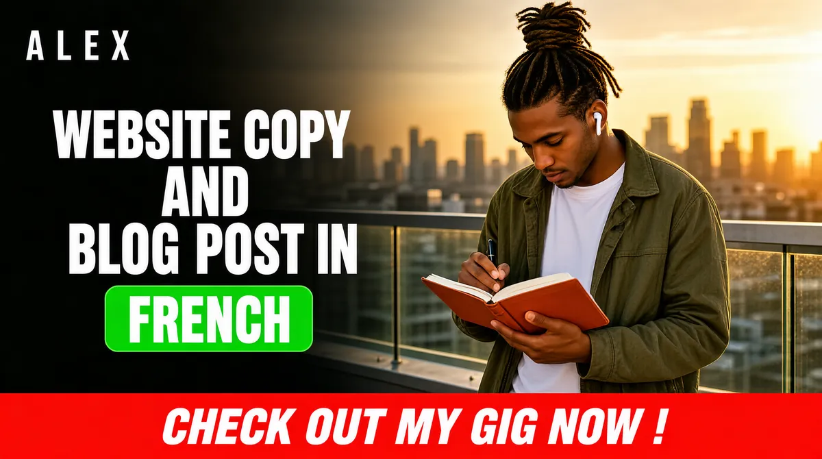 Cinematic rooftop gig cover with headline overlay