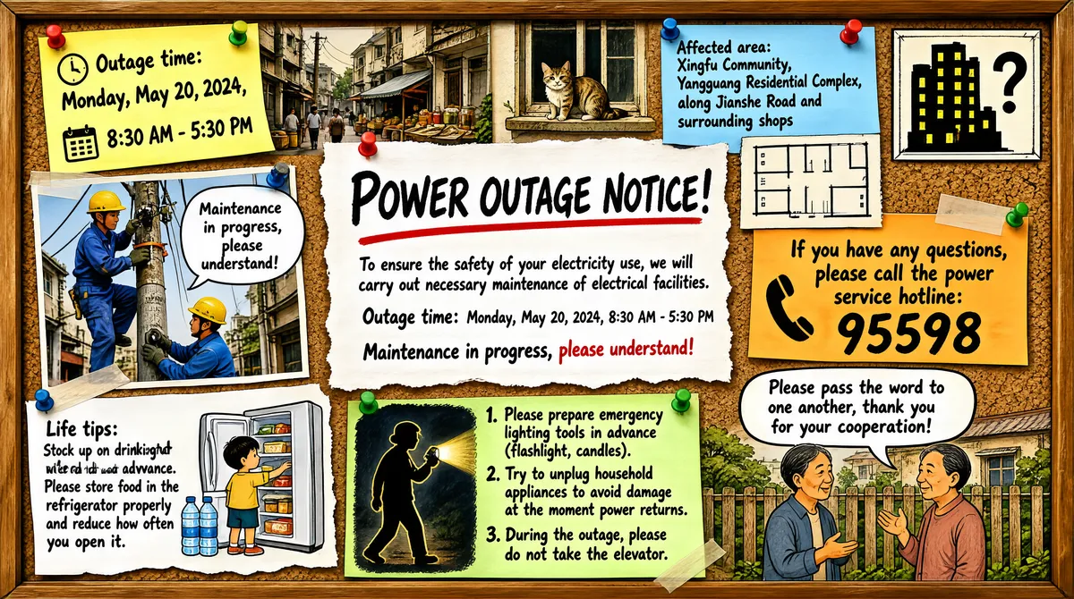 POWER OUTAGE NOTICE! Community Maintenance