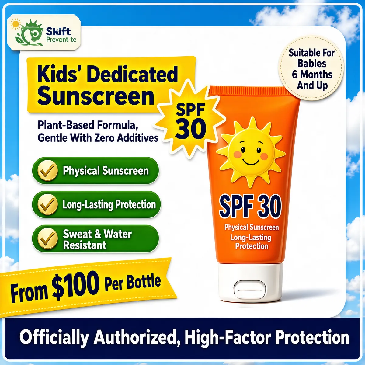 Kids Sunscreen Product Promo