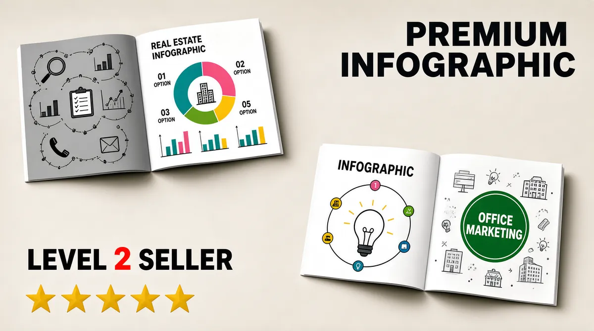 Premium Infographic Brochure Mockup
