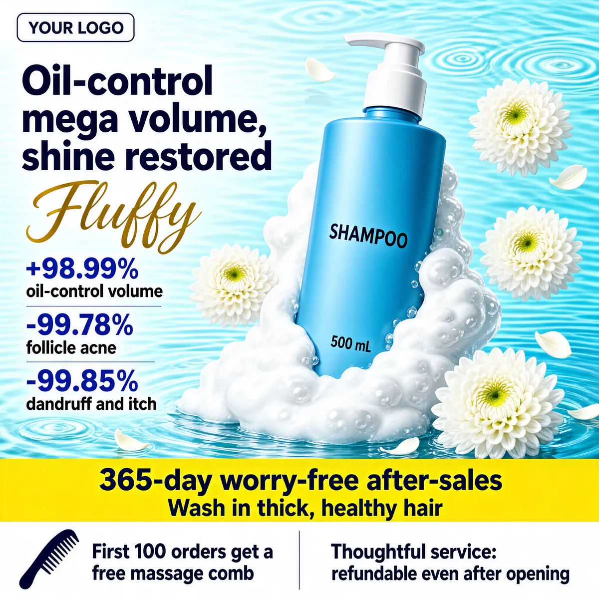 Refreshing Haircare Shampoo Promo