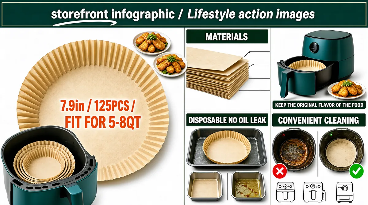 Air Fryer Parchment Liners Infographic Gig Cover