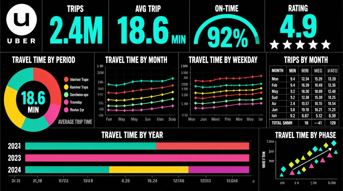 Uber Analytics Dashboard UI