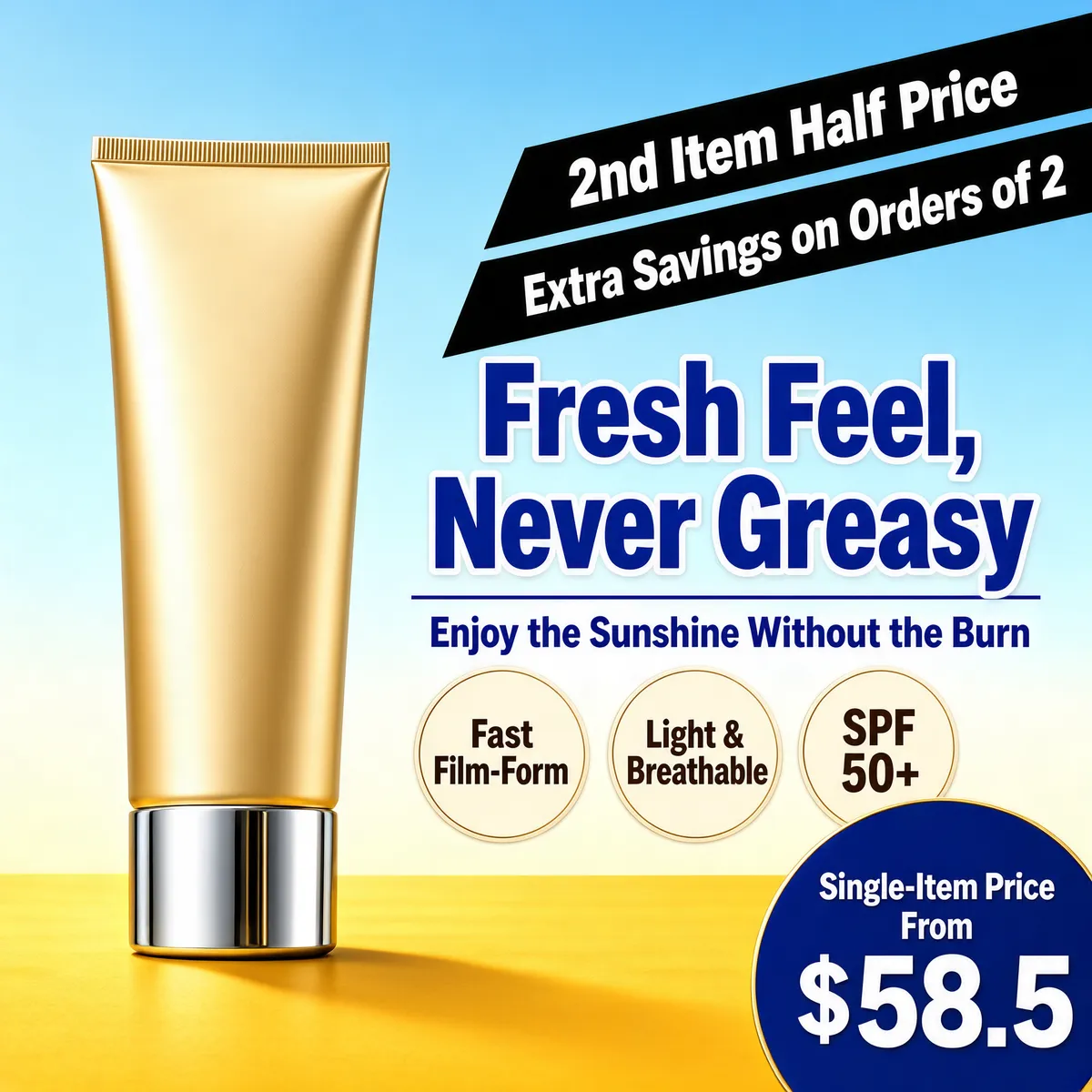 Summer Sunscreen Sale Half Price Deal