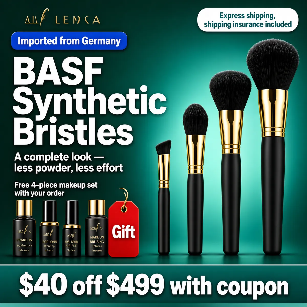 German-Imported Synthetic Makeup Brush Set