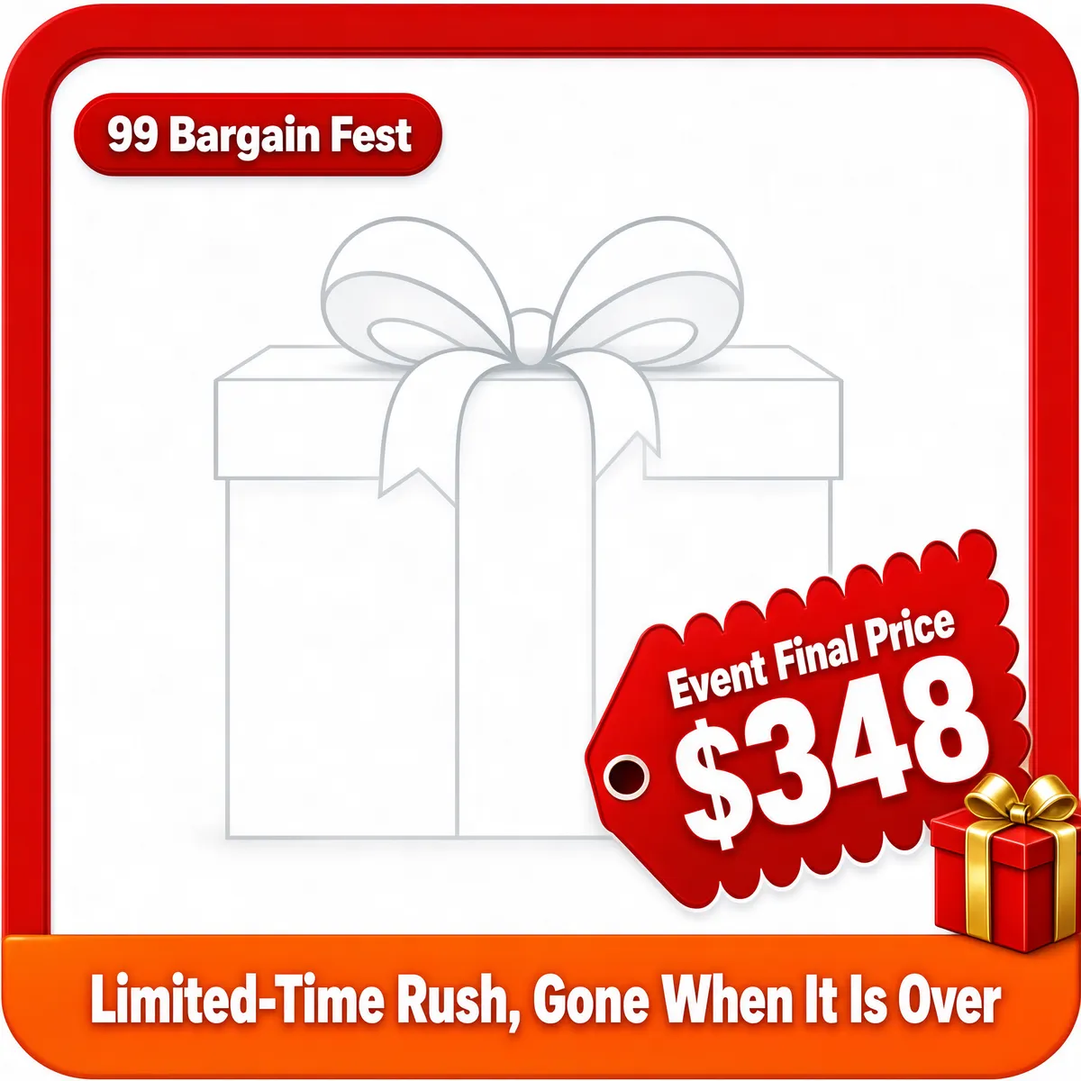 99 Bargain Fest Flash Sale Event Poster
