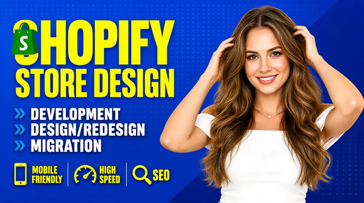 Shopify Store Design Professional Fiverr Gig Banner