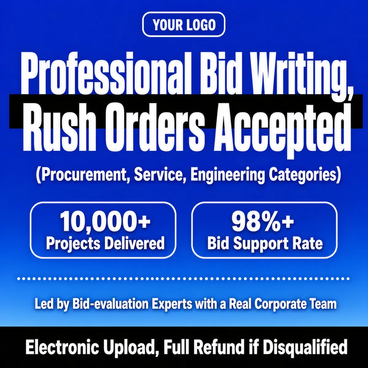 Professional Bid Writing Services Poster