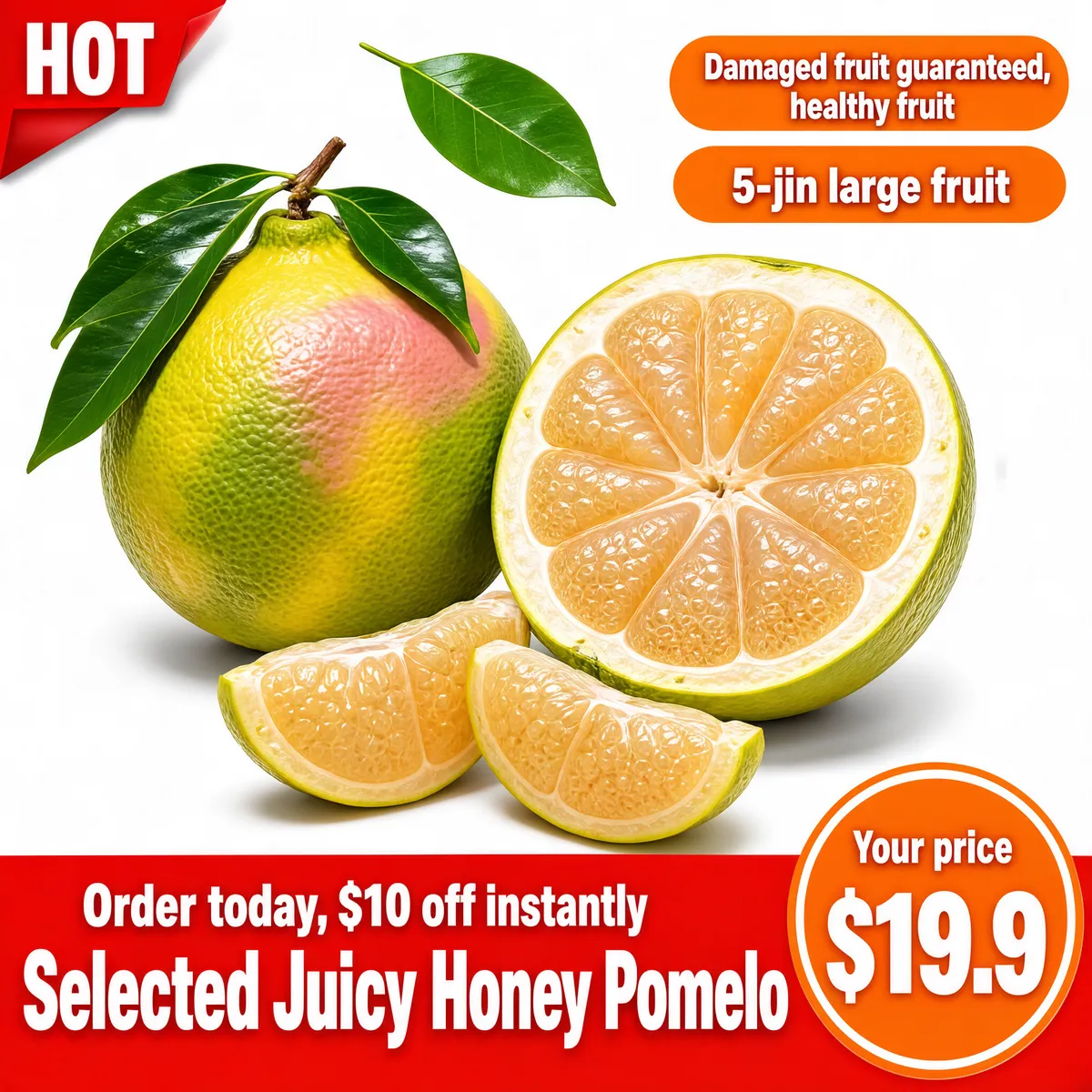 Juicy Honey Pomelo Fresh Fruit Promo