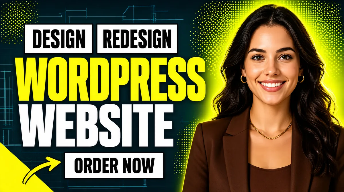 Bold WordPress Design Redesign Gig Banner