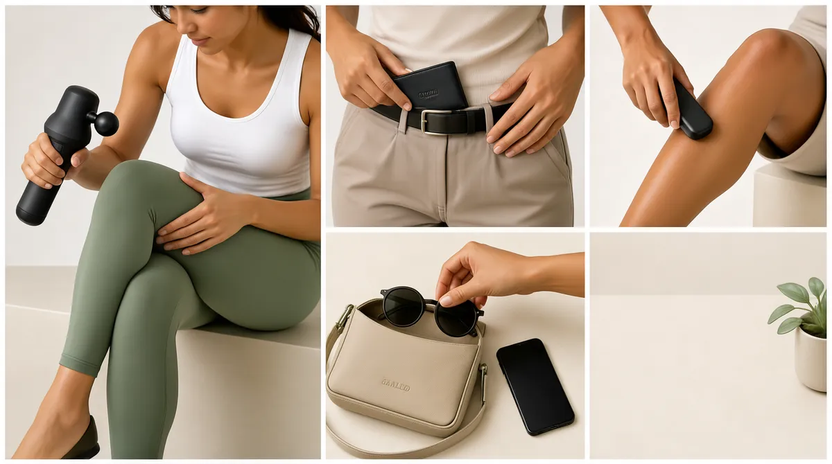 Active Wellness Lifestyle Gadget Collage