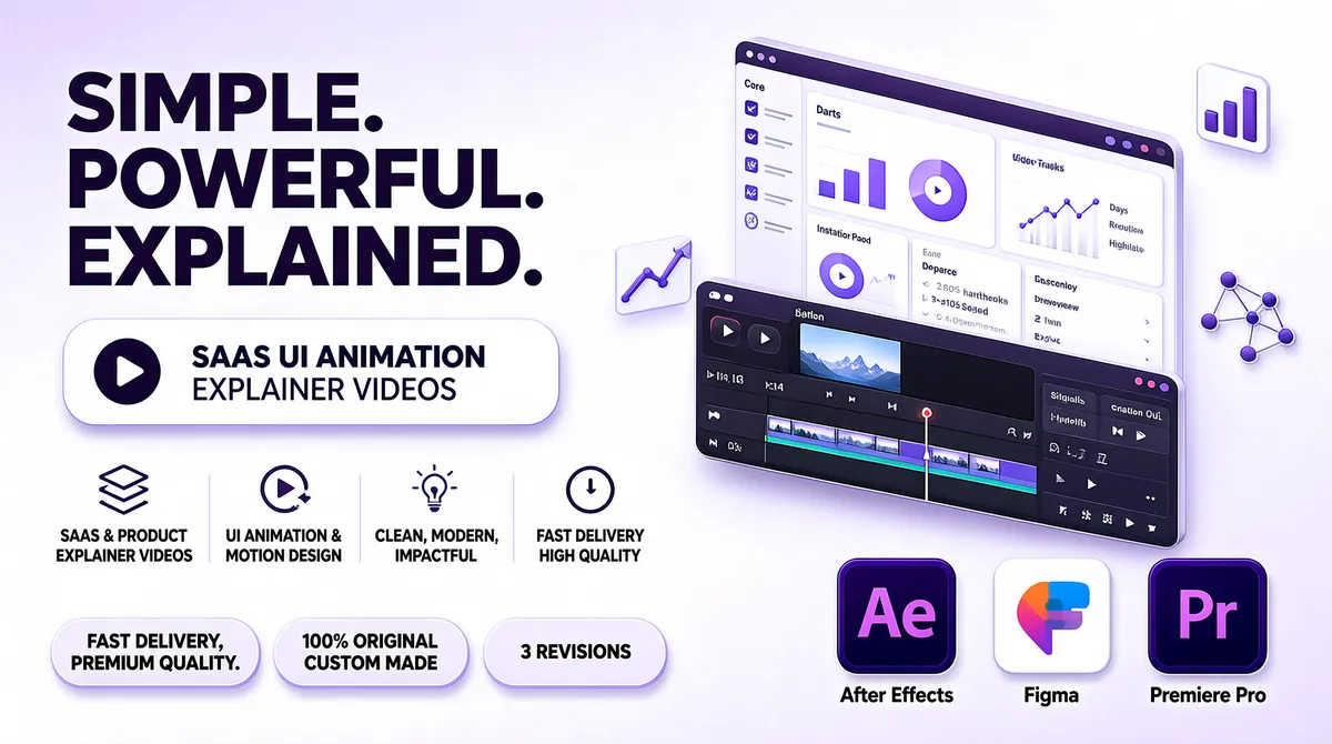 SaaS UI Animation Explainer Video Gig Cover