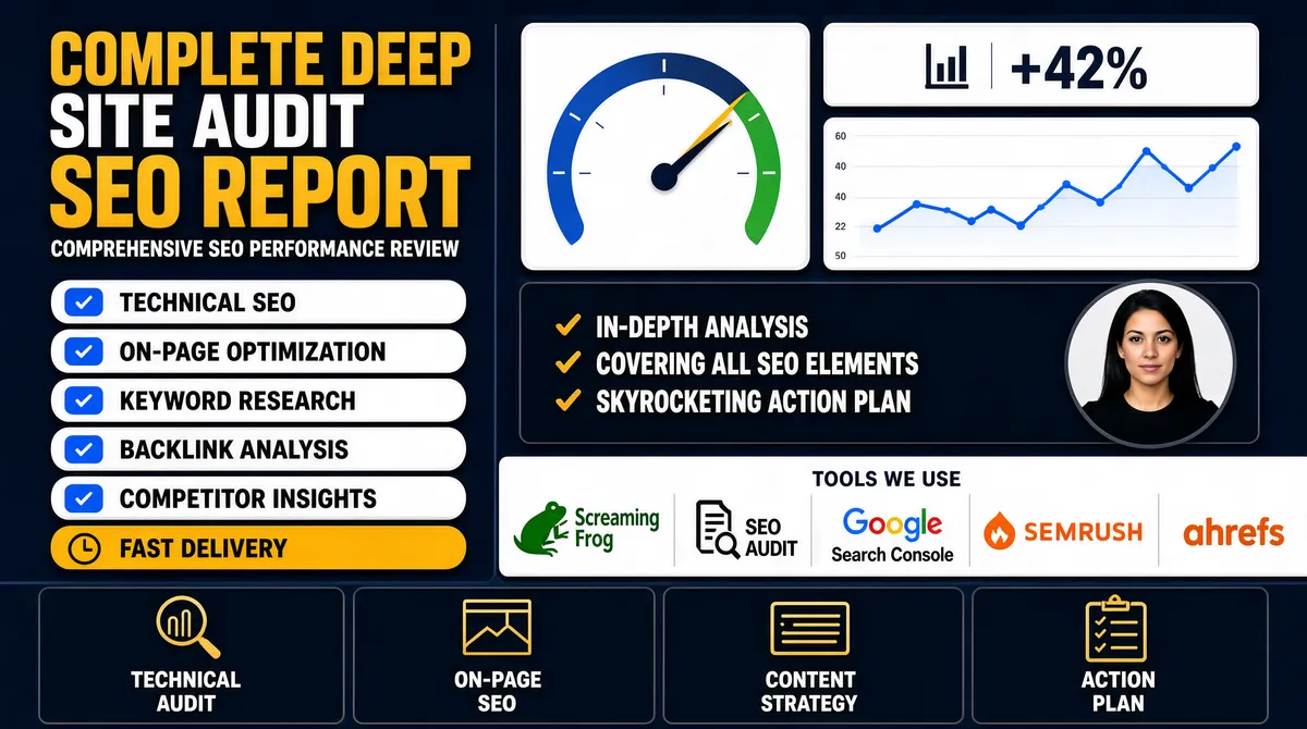 SEO Report Dashboard Gig Cover