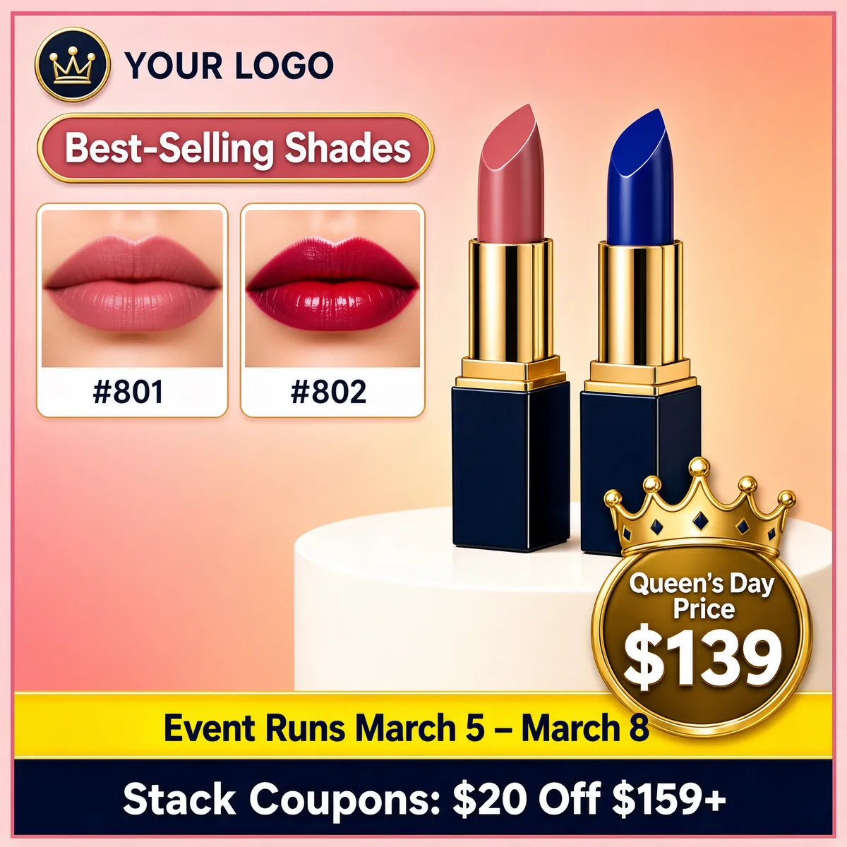 Festive Lipstick Collection - Queen's Day Sale