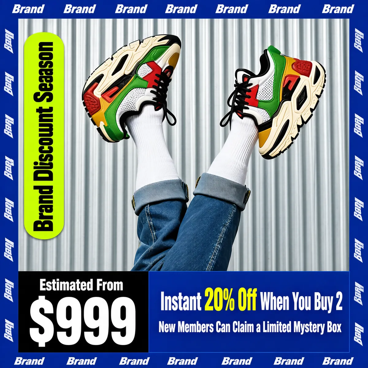 Streetwear Sneaker Flash Sale Drop