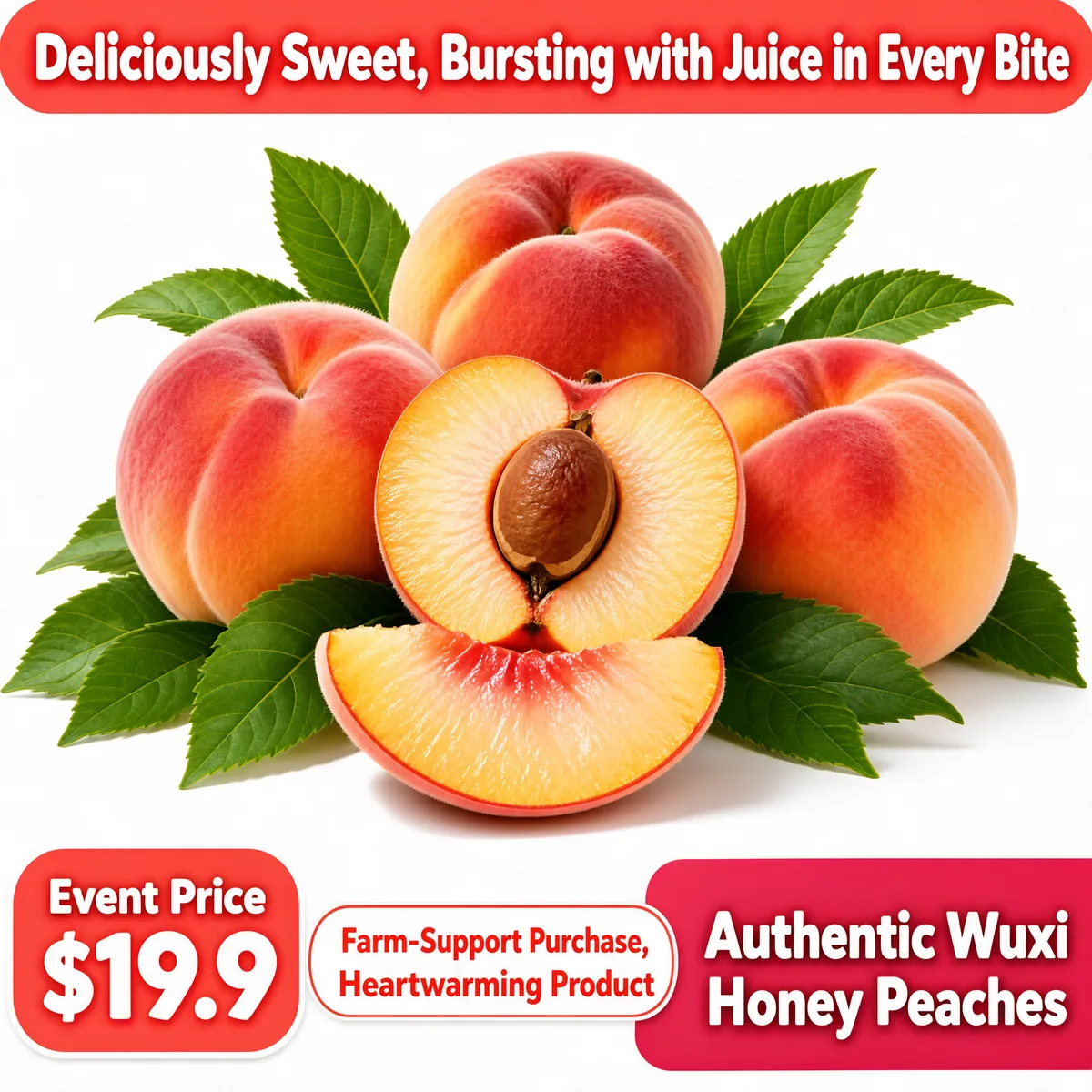 Fresh Wuxi Honey Peaches - Farm Direct