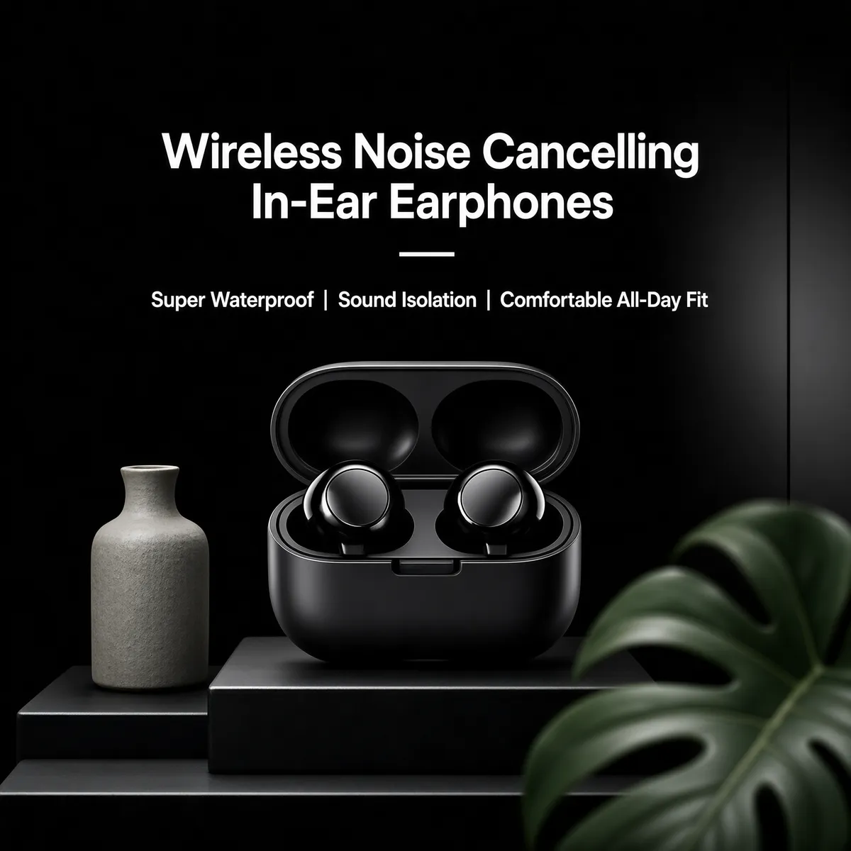 Wireless Noise Cancelling Earbuds Product