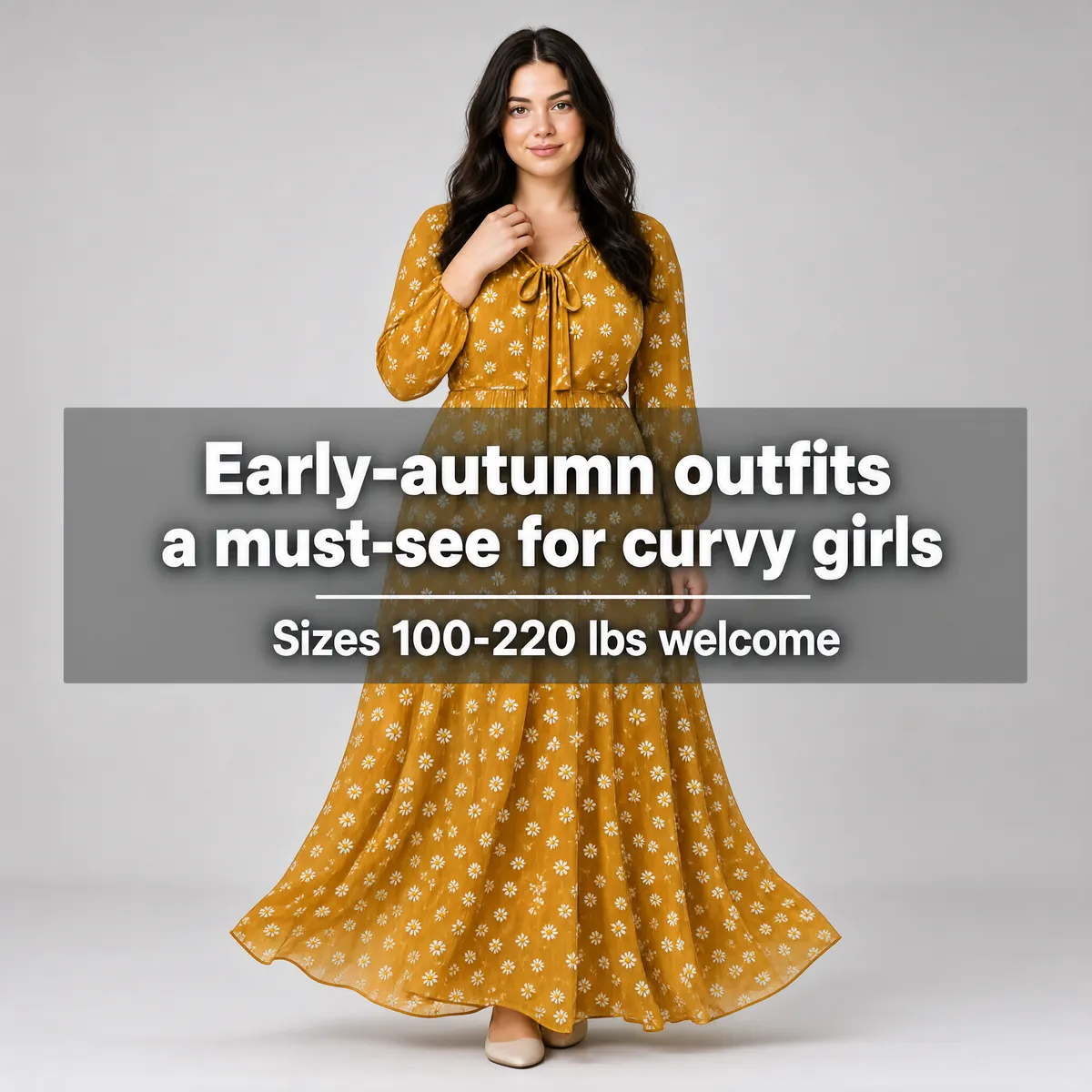 Mustard Daisy Midi Dress Early Autumn Edit