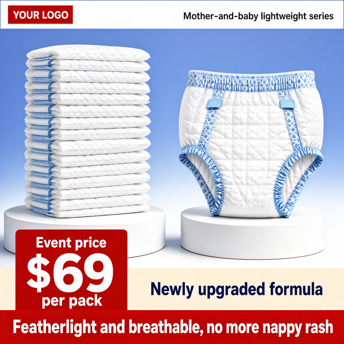 Featherlight Baby Nappies Event Sale