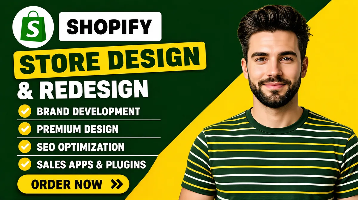 Shopify Store Design & Redesign Gig Cover