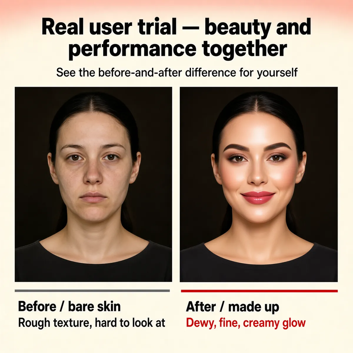 Real User Trial Beauty Before and After