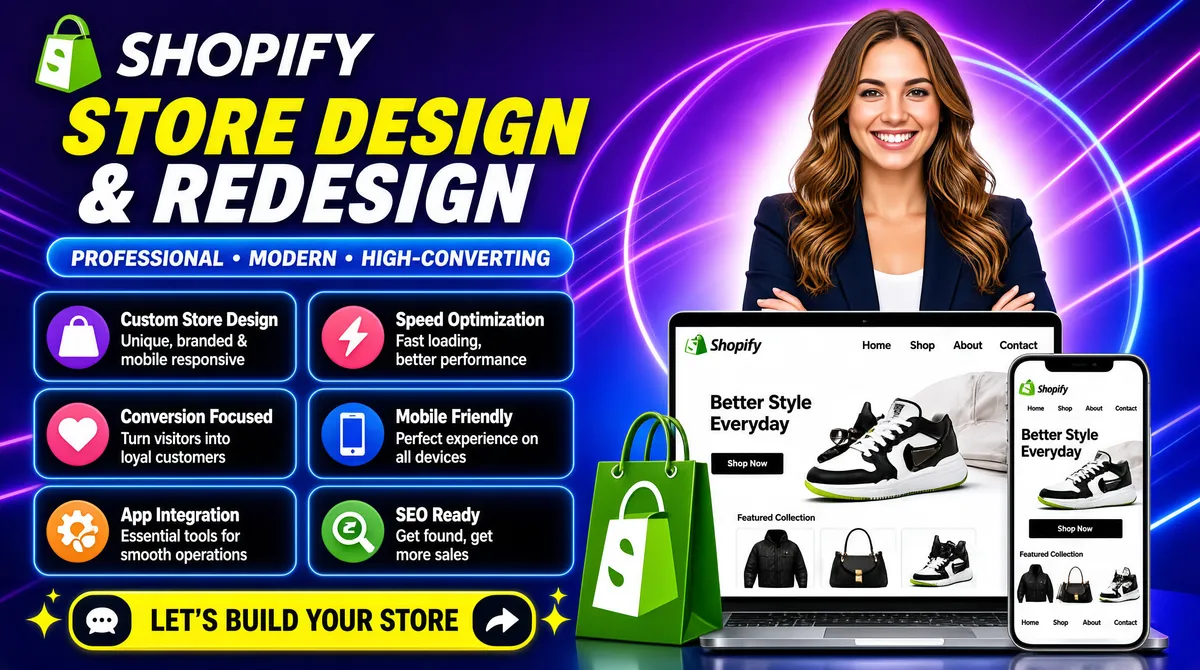 Shopify Store Design & Redesign Gig Cover