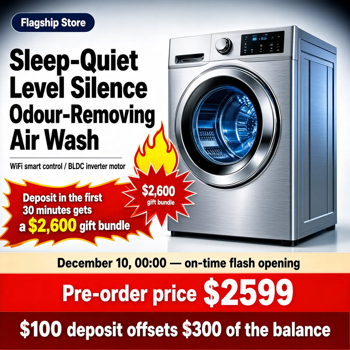 Sleep-Quiet Washing Machine Flash Sale