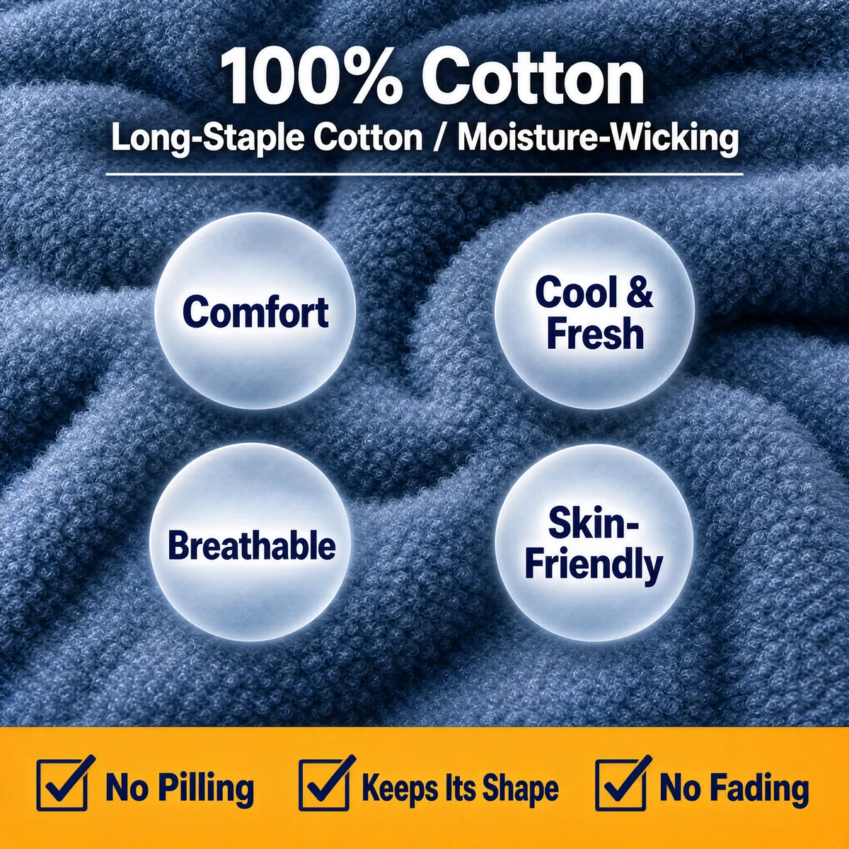 Luxury Cotton Blanket Texture Close-Up