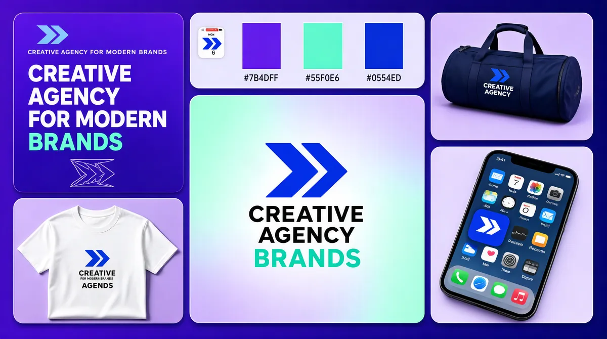 Creative Agency Brand Sheet Mockup