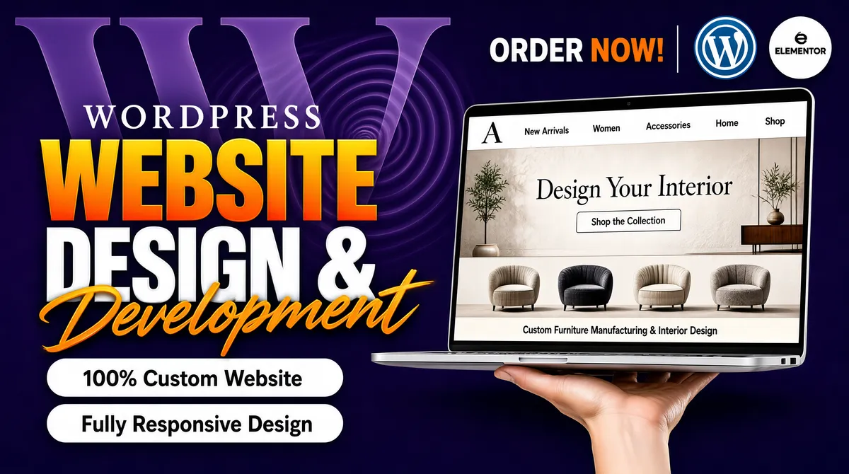 Professional WordPress Website Design Gig Cover