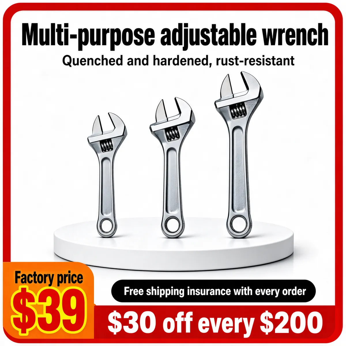 Professional Adjustable Wrench Collection