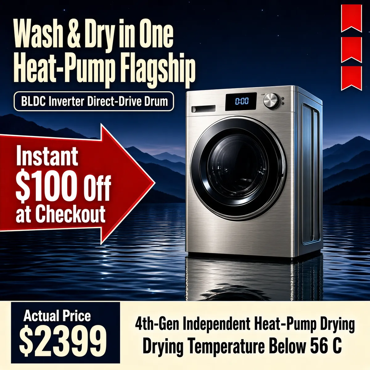 Wash and Dry Heat-Pump Flagship