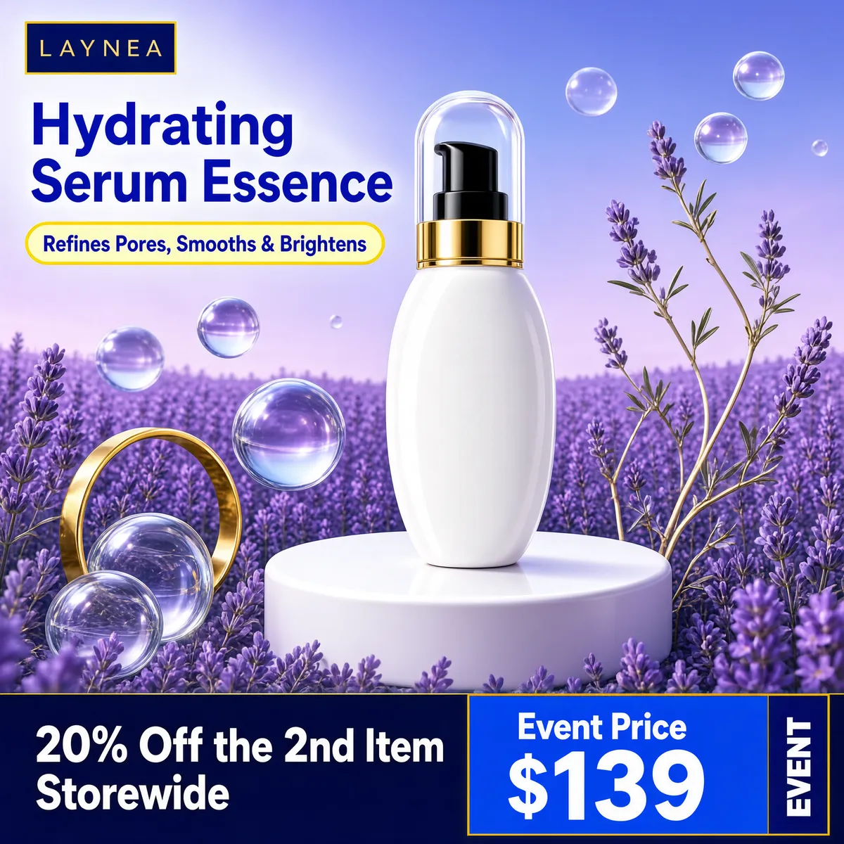 Dreamy Lavender Hydrating Serum Podium