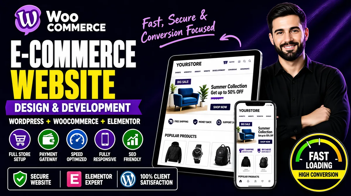 Premium WooCommerce E-commerce Website Design