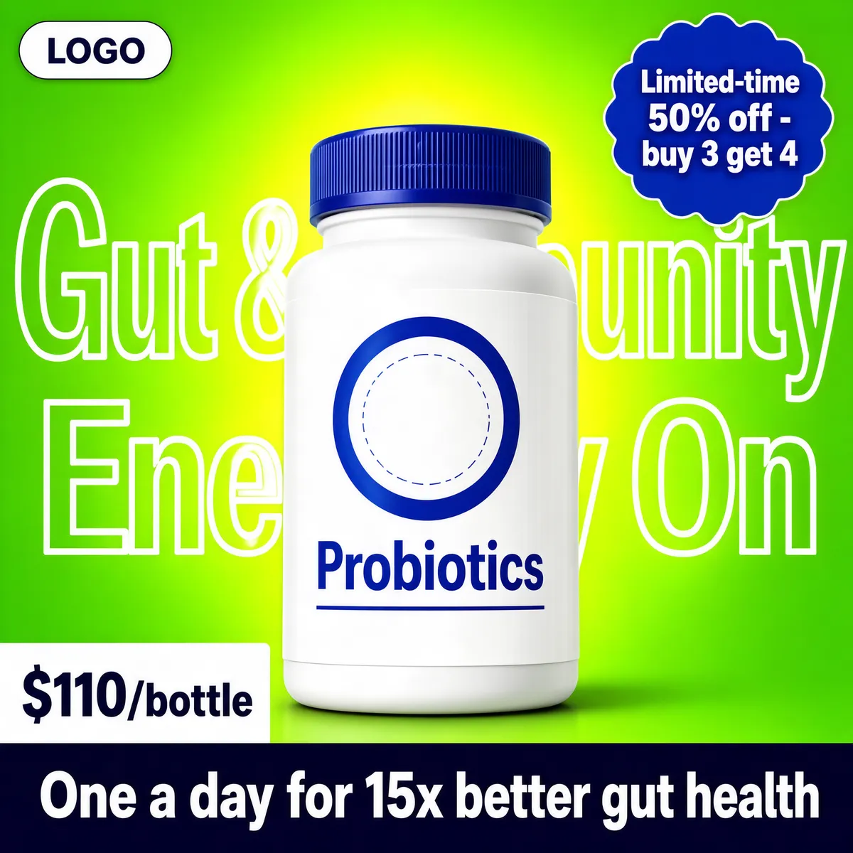 Probiotics Supplement Product Shot
