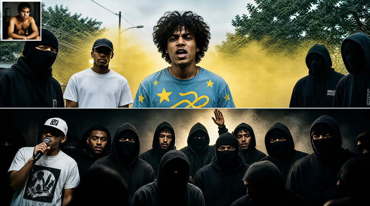 Underground Hip-Hop Split-Frame Gig Cover