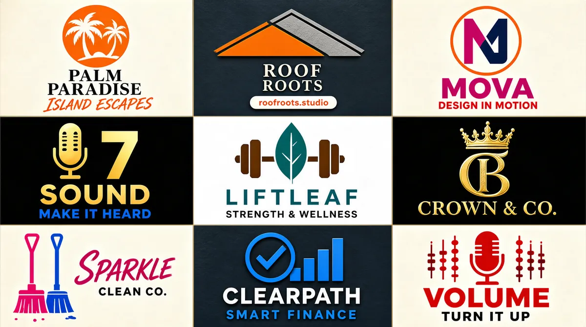 9 Logo Portfolio Showcase Grid