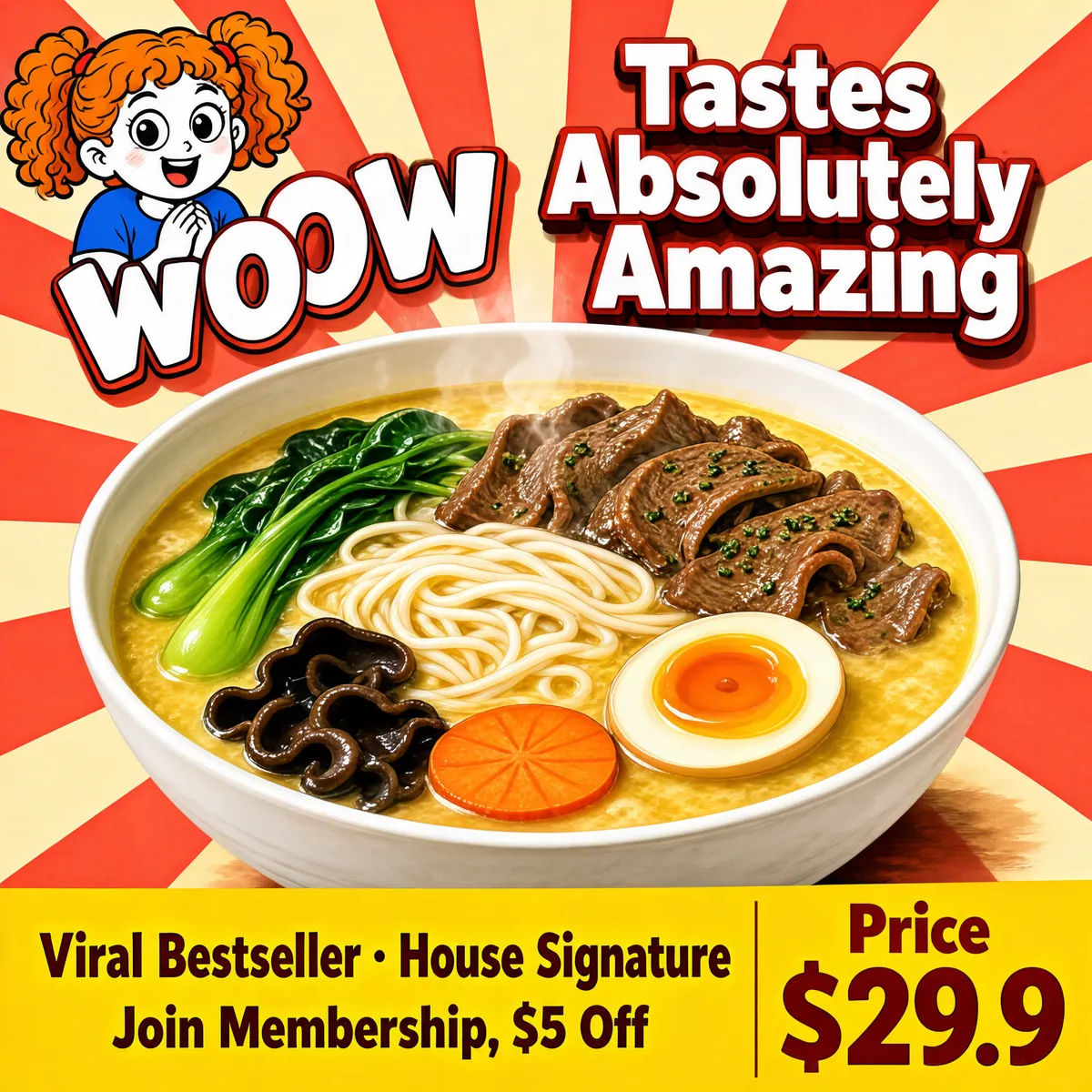 Delicious Beef Noodle Soup Promo