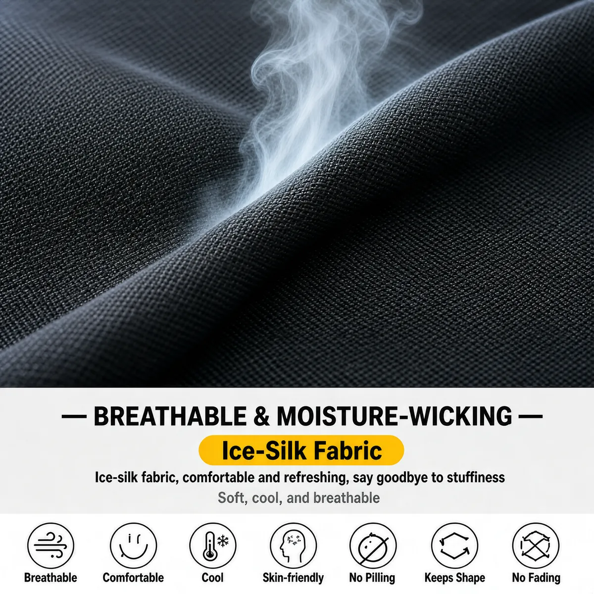 Ice-Silk Breathable Fabric Close-Up