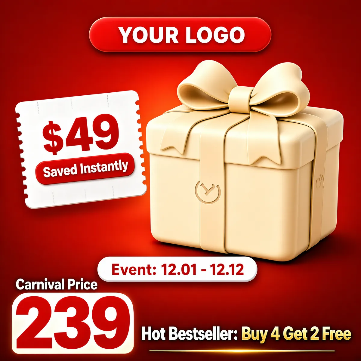 Double-12 Festive Sale Promotion Banner
