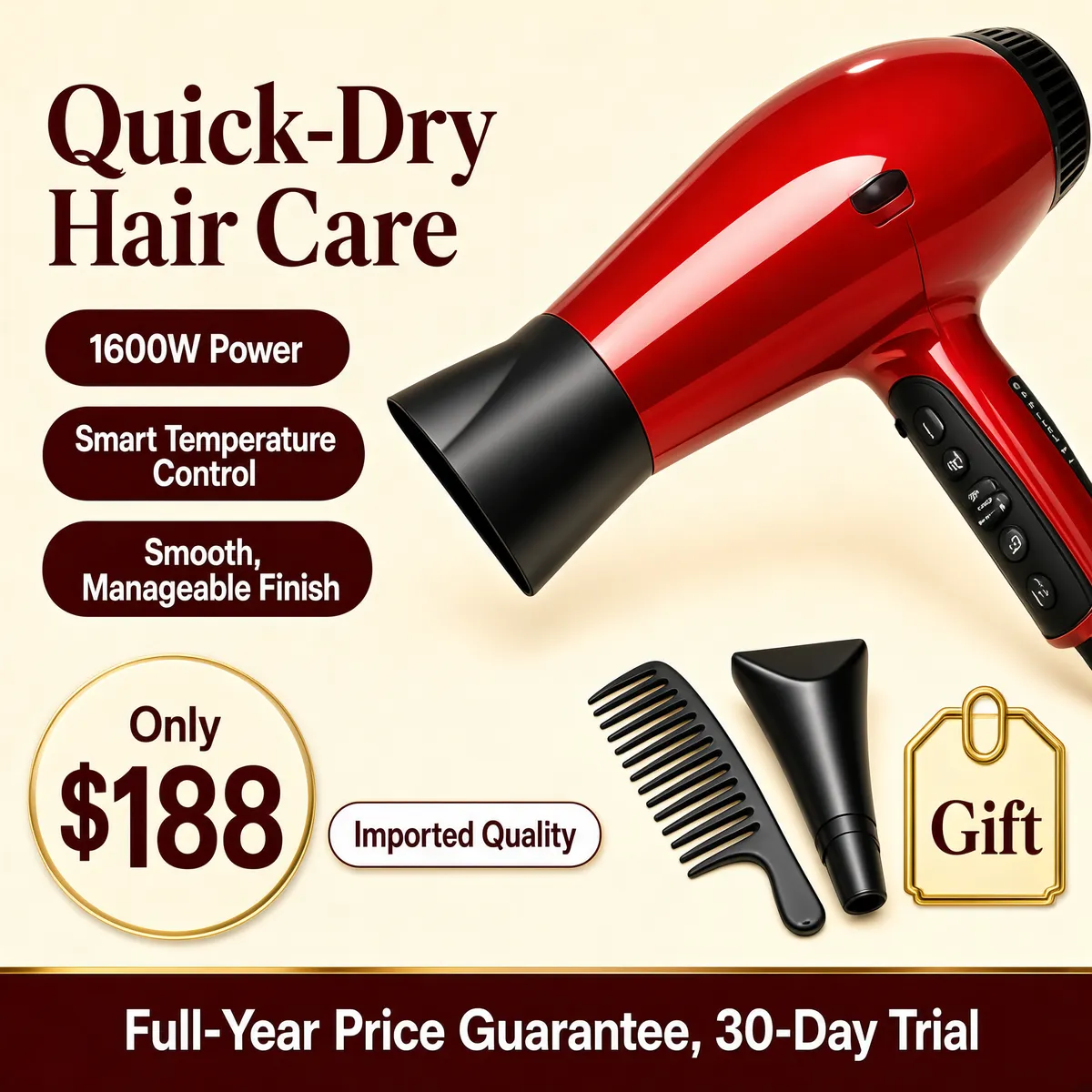 Quick-Dry Professional Hair Dryer Sale