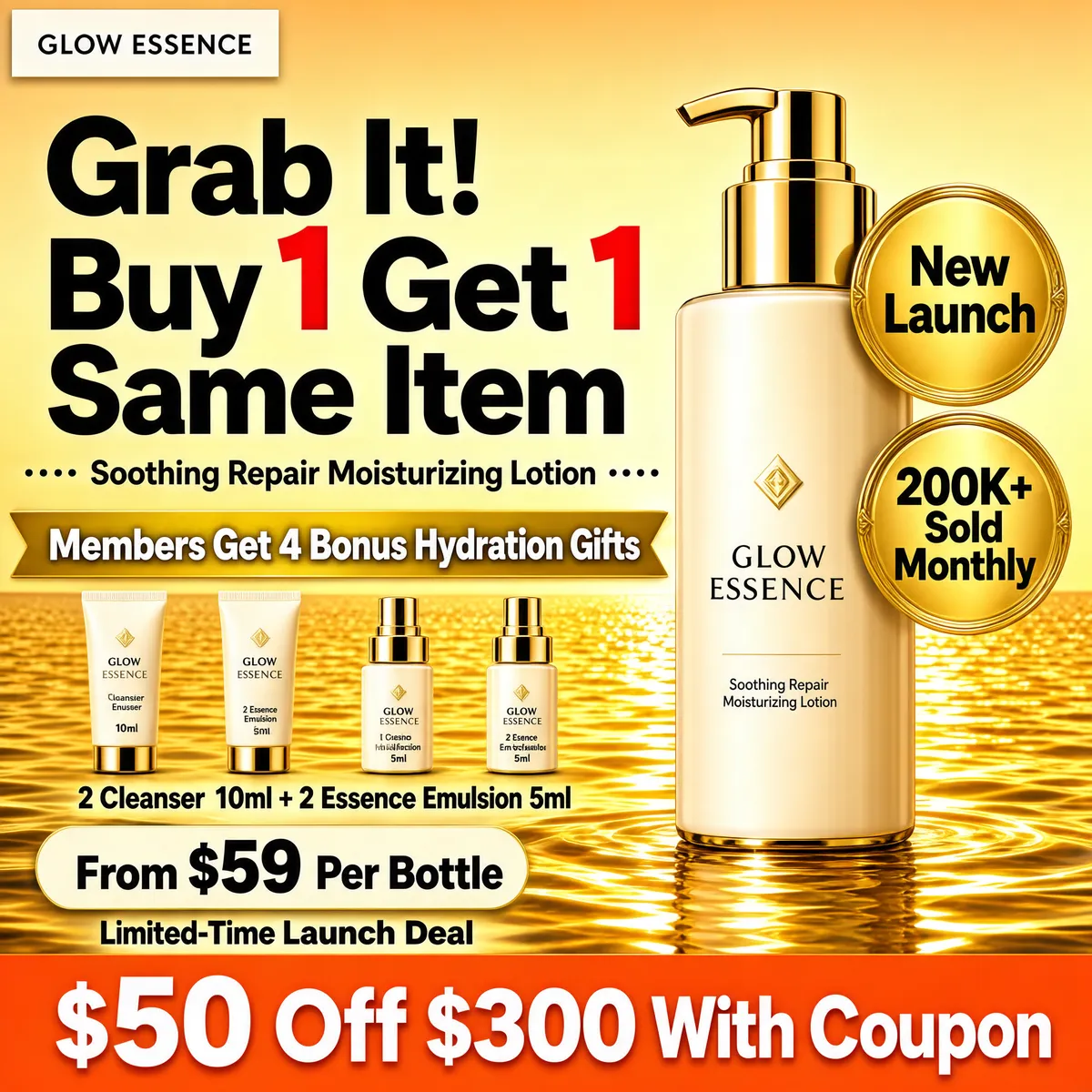 Golden Glow Skincare Launch Deal